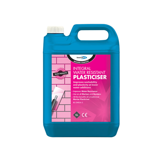 Bond-It Integral Waterproofer. For Cements, Pink. Size 5 Litre. (Box of 4)