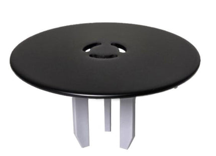 McAlpine Matt Black Brass Shower Trap Cover - ST90MEMBMTOP+SUPP