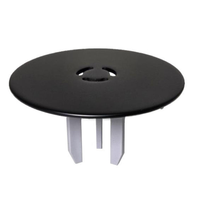 McAlpine Matt Black Brass Shower Trap Cover - ST90MEMBMTOP+SUPP