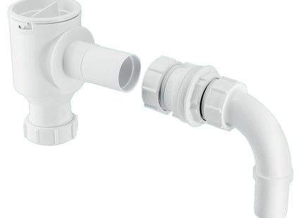 McAlpine R45E 1½" Complete Screened Tank Overflow Connector - Extended