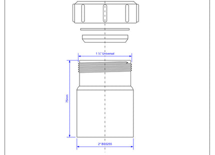 McAlpine ZT26L 2" x 1½" Multifit Reducer