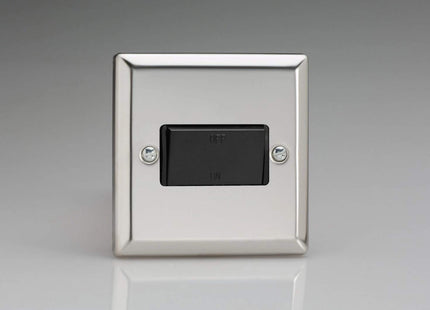 Varilight 10A Fan Isolating Switch (3 Pole) Mirror Chrome XCFIB