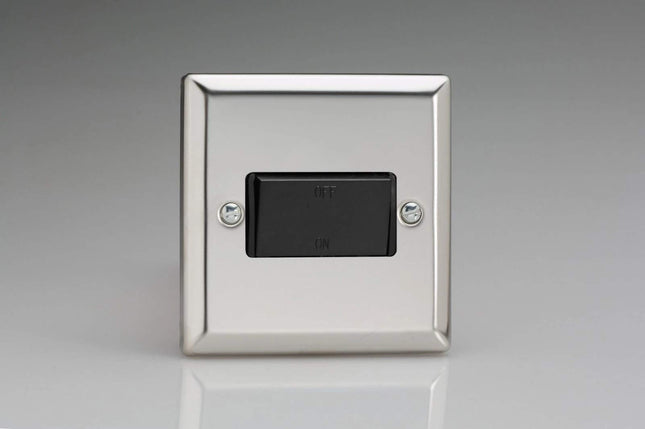 Varilight 10A Fan Isolating Switch (3 Pole) Mirror Chrome XCFIB