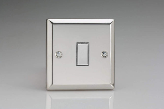 Varilight Eclique 2 1-Gang Tactile Touch Control Dimming Light Switch Slave for use with Eclique2 Master on 2-Way Circuits Mirror Chrome JCES001