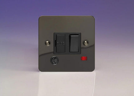 Varilight 13A Switched Fused Spur + Neon + Flex Outlet Iridium XFI6FONB