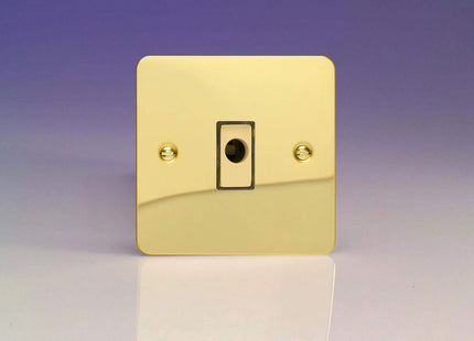 Varilight 16A Flex Outlet Plate Polished Brass XFVFOD