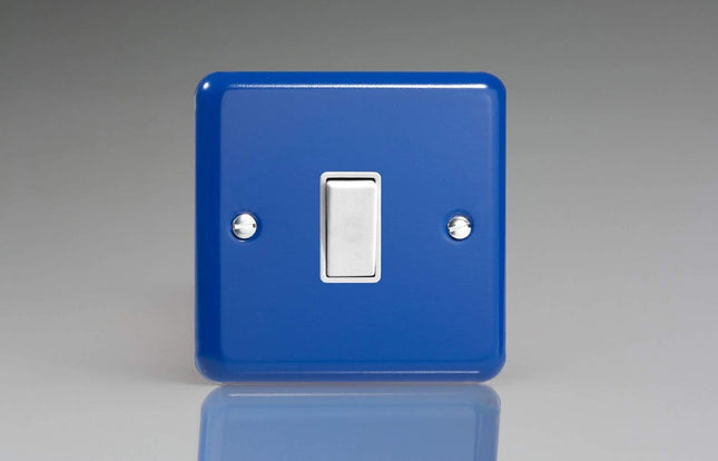 Varilight 1-Gang 10A Intermediate Rocker Light Switch Reflex Blue XY7W.RB