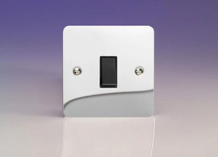 Varilight 1-Gang 10A Retractive Switch Polished Chrome XFCBPB