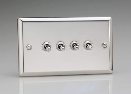 Varilight XCT9 Toggle Switches Chrome Mirror Chrome