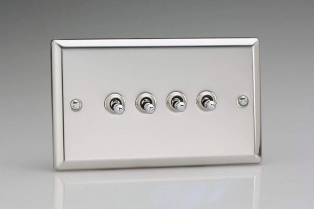 Varilight XCT9 Toggle Switches Chrome Mirror Chrome