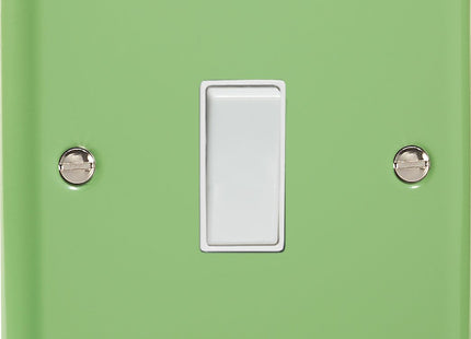 Varilight 1-Gang (Single), 1 or 2 Way 10 Amp Switch, Classic Lily Beryl Green XY1W.BG