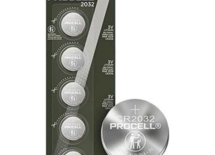 Procell Specialty 2025 Lithium Coin Battery 3V, Pack of 5, with Baby Secure Technology and Suitable for Keyfobs, Scales, Wearables and Medical Devices (DL2025/CR2025)