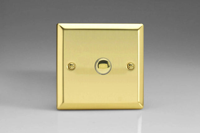 Varilight 1-Gang 6A 1- or 2-Way Push-On/Off Impulse Switch