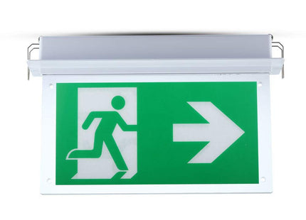 V-TAC Recessed Fixed Emergency Exit Light With Samsung Led 2W 6000K