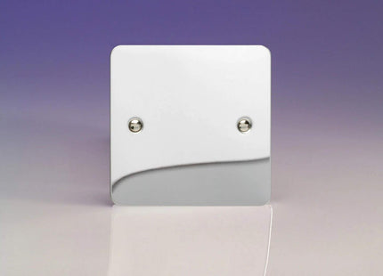 Varilight 1-Gang Blank Plate Ultra Flat Mirror Chrome XFCSB