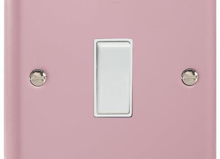 Varilight 1-Gang (Single), 1 or 2 Way 10 Amp Switch, Classic Lily Rose Pink XY1W.RP