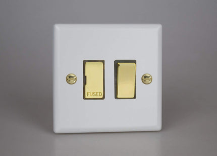 Varilight Vogue Collection Matt Black 1-Gang Switched 13 Amp Fused Spur