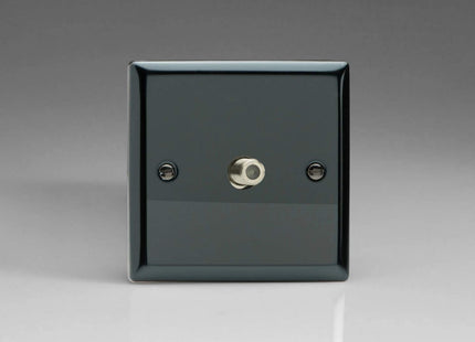 Varilight 1-Gang TV Plug Socket, F-Type Satellite Iridium XI8S