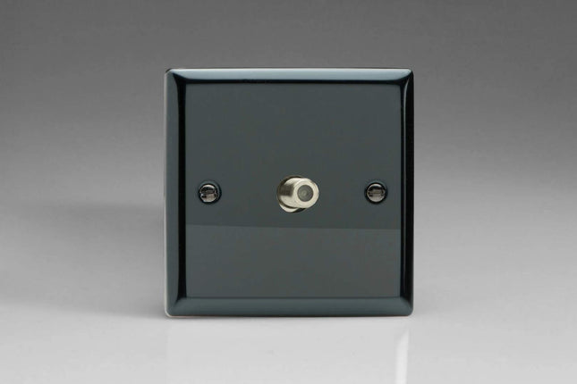 Varilight 1-Gang TV Plug Socket, F-Type Satellite Iridium XI8S
