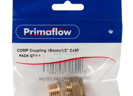 Primaflow Primapack Compression Coupling 15mm x 1/2" - 9CCMI1512