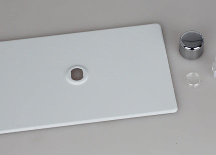 Varilight Matrix 1-Gang Double Plate Unpopulated Dimmer Kit. Screwless Primed and Ready to Paint