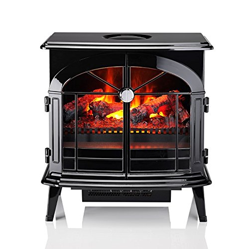 Dimplex Burgate BRG20 OptiMyst Black Electric Stove Remote Control Log Effect