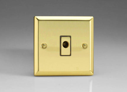 Varilight 16A Flex Outlet Plate Victorian Brass XVFOD
