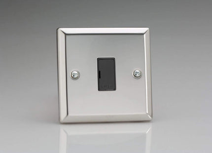 Varilight 1-Gang 13A Unswitched Fused Spur Chrome XC6UB