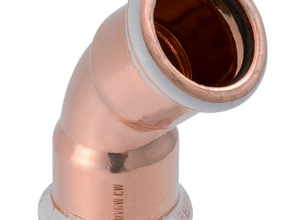 Geberit Mapress Copper Bend 45° 15mm - 60602