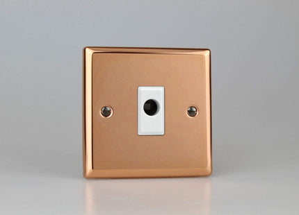 Varilight XYFOW.CU Urban Polished Copper 1-Gang 16A Flex Outlet Plate