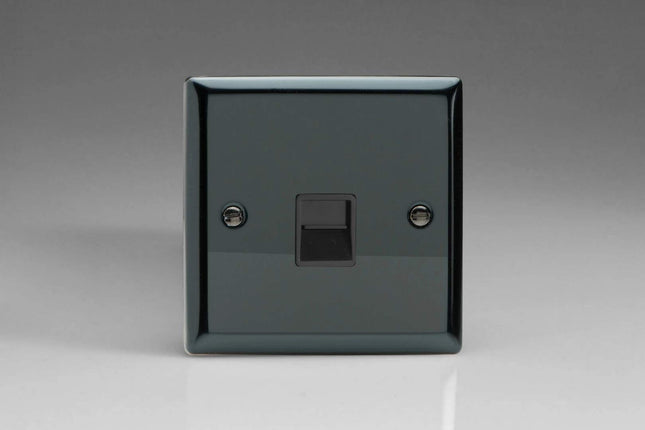 Varilight 1-Gang Telephone Slave (Extension) Plug Socket Iridium XITSB