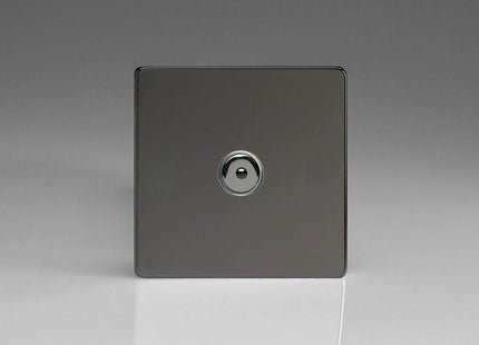Varilight V-Pro IR 1-Gang 1-Way Remote/Touch Control Master LED Dimmer Light Switch 1 x 0-100W (Max 10 LEDs) Iridium IJDII101S