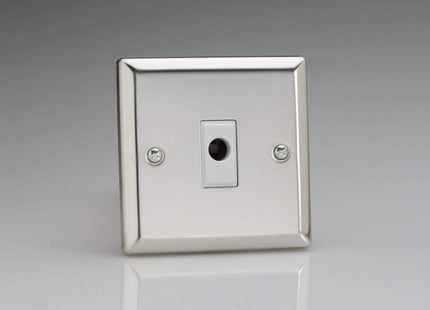 Varilight 16A Flex Outlet Plate Mirror Chrome XCFOW