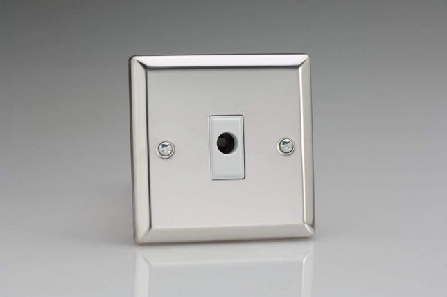 Varilight 16A Flex Outlet Plate Mirror Chrome XCFOW
