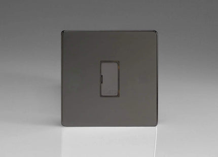 Varilight 13A Unswitched Fused Spur with Metal Inserts Iridium XDI6UDS