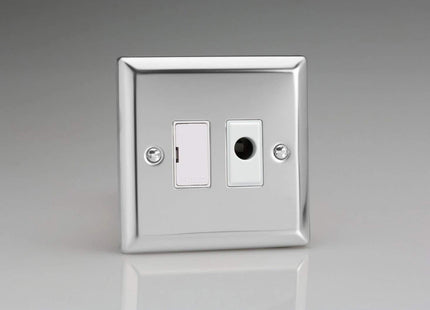 Varilight 13A Unswitched Fused Spur + Flex Outlet Mirror Chrome XC6UFOW