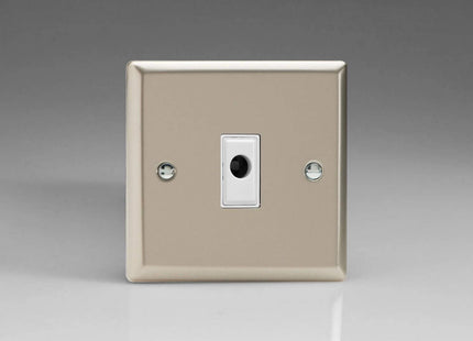 Varilight 16A Flex Outlet Plate Satin Chrome XNFOW