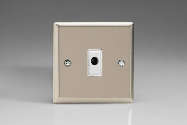 Varilight 16A Flex Outlet Plate Satin Chrome XNFOW