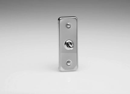 Varilight 1-Gang 10A 1 or 2 Way Toggle Architrave Switch Mirror Chrome