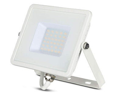 V-TAC VT-30-1 30W SMD Floodlight with Samsung Chip & Cable (with 1 Metre Cable) White 6400K White Body