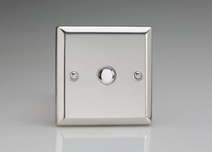 Varilight 1-Gang 6A 1-Way Push-to-Make Momentary Switch Mirror Chrome XCM1