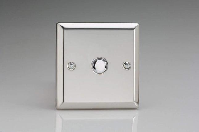 Varilight XCP1 Toggle Switches Mirror Chrome Chrome 1-Gang
