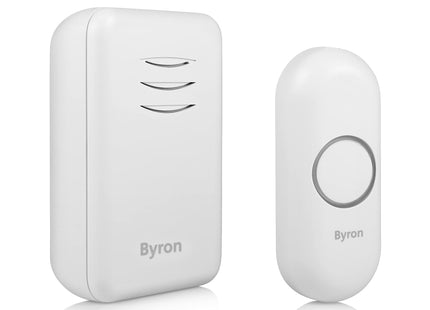 Byron DBY-22311 Wireless Portable Doorbell Set, 150 m Range, 16 Melodies