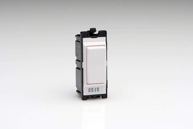 Varilight Power Grid White 10 Amp 2 Way Retractive Switch