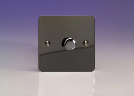 Varilight V-Pro Ultra Flat Iridium Black 1-Gang LED Trailing Edge Dimmer Switch 1 or 2 Way