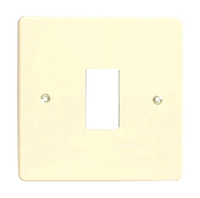 Varilight XDWPG1 PowerGrid White Chocolate 1-Gang Grid Plate (Single Plate)