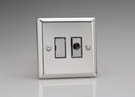 Varilight 13A Unswitched Fused Spur + Flex Outlet Mirror Chrome XC6UFOD