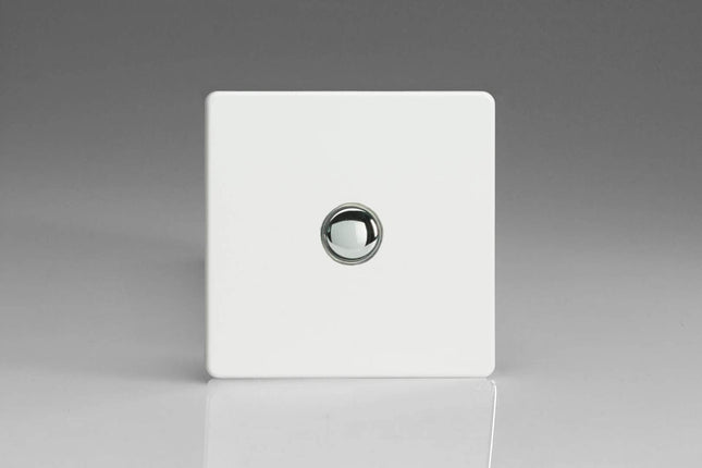 Varilight V-Pro IR 1-Gang Tactile Touch Control Dimming Light Switch Slave for use with Master on 2-Way Circuits Premium White IJDQS001S