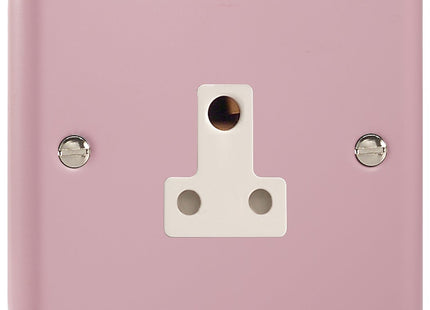 Varilight 1-Gang (Single), 5 Amp Round Pin Socket, Classic Lily Rose Pink XYRP5AW.RP