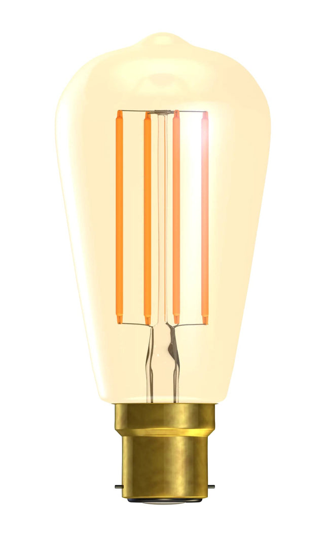 Bell LED Vintage Squirrel Cage Lamp 240V 4W B22d Gold